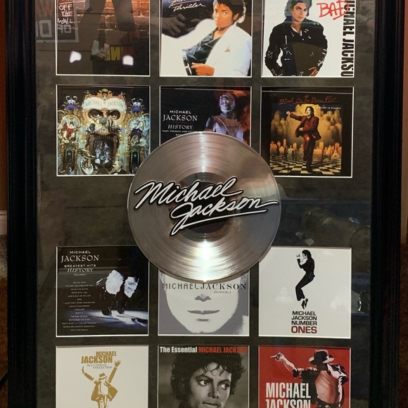 Michael Jackson platinum album framed. Mint - Picture 2 of 5